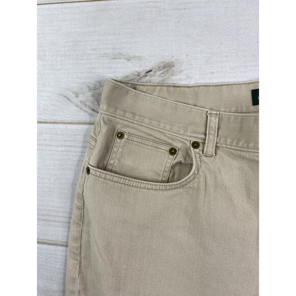 Vtg Lauren Jeans Co. Women’s 14 Cream Flare Leg Stretch Denim High Rise 90s - Picture 2 of 9